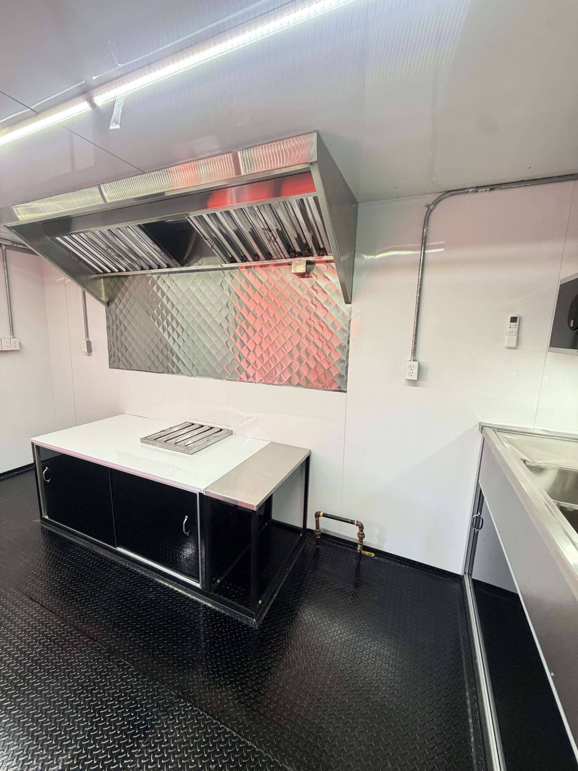 Black 8x16 Food Trailer – No Kitchen - Image 14