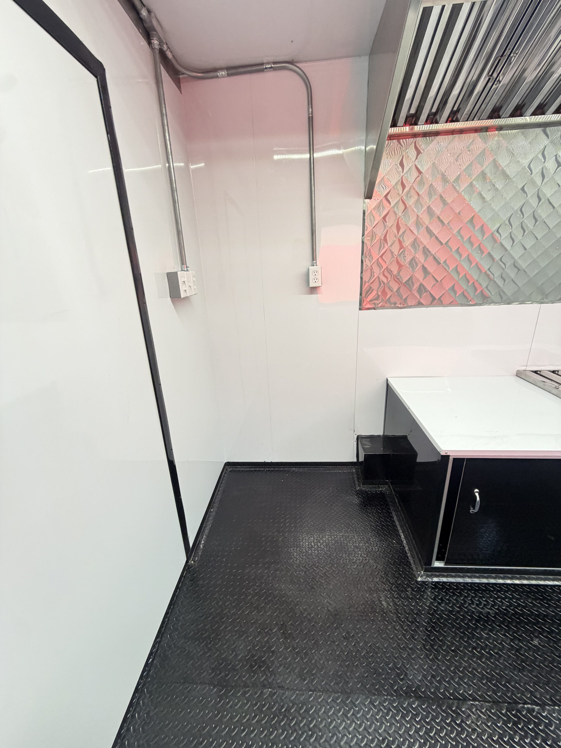 Black 8x16 Food Trailer – No Kitchen - Image 17