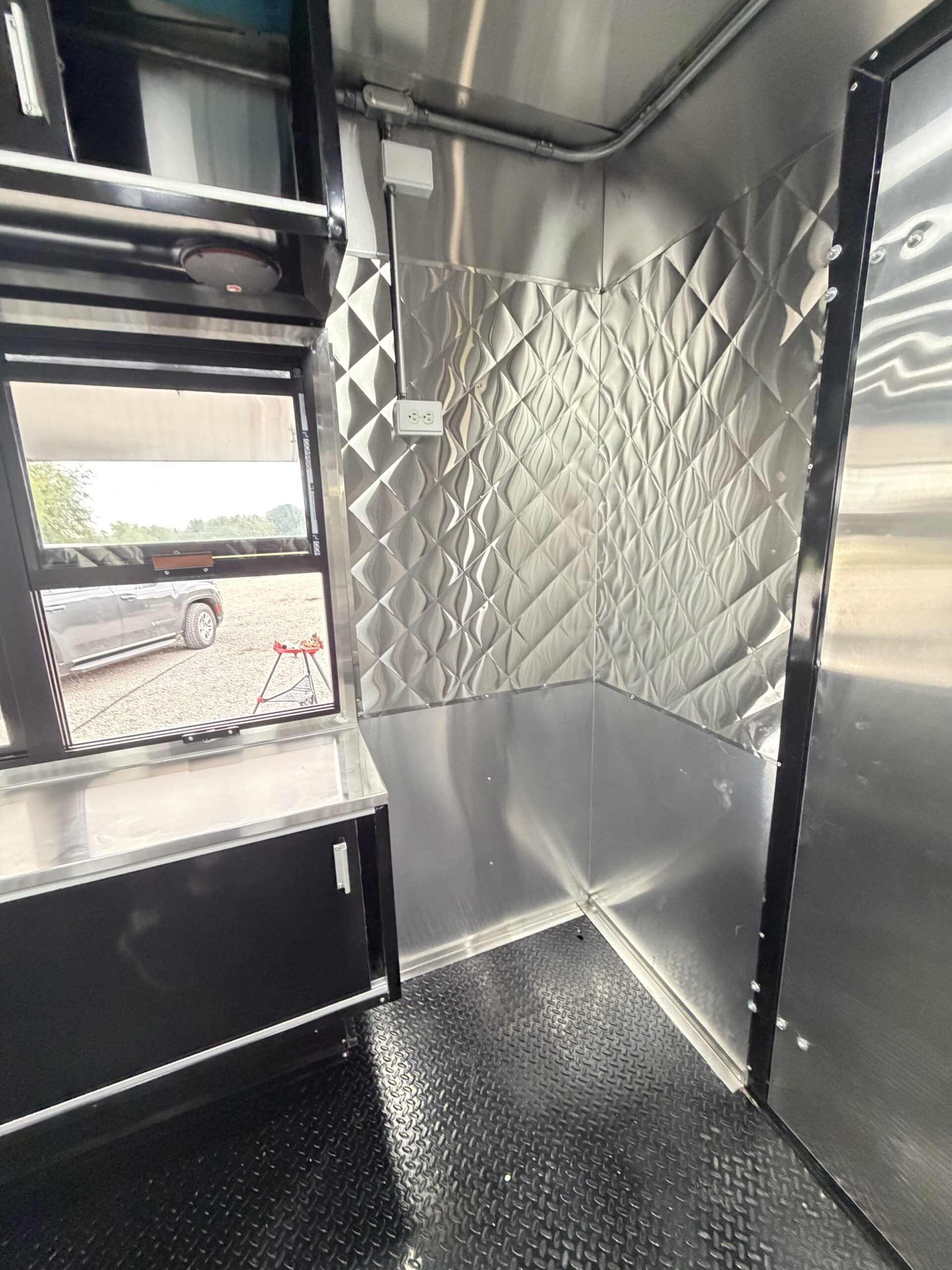 Turquoise 8x16 Food Trailer - Image 19