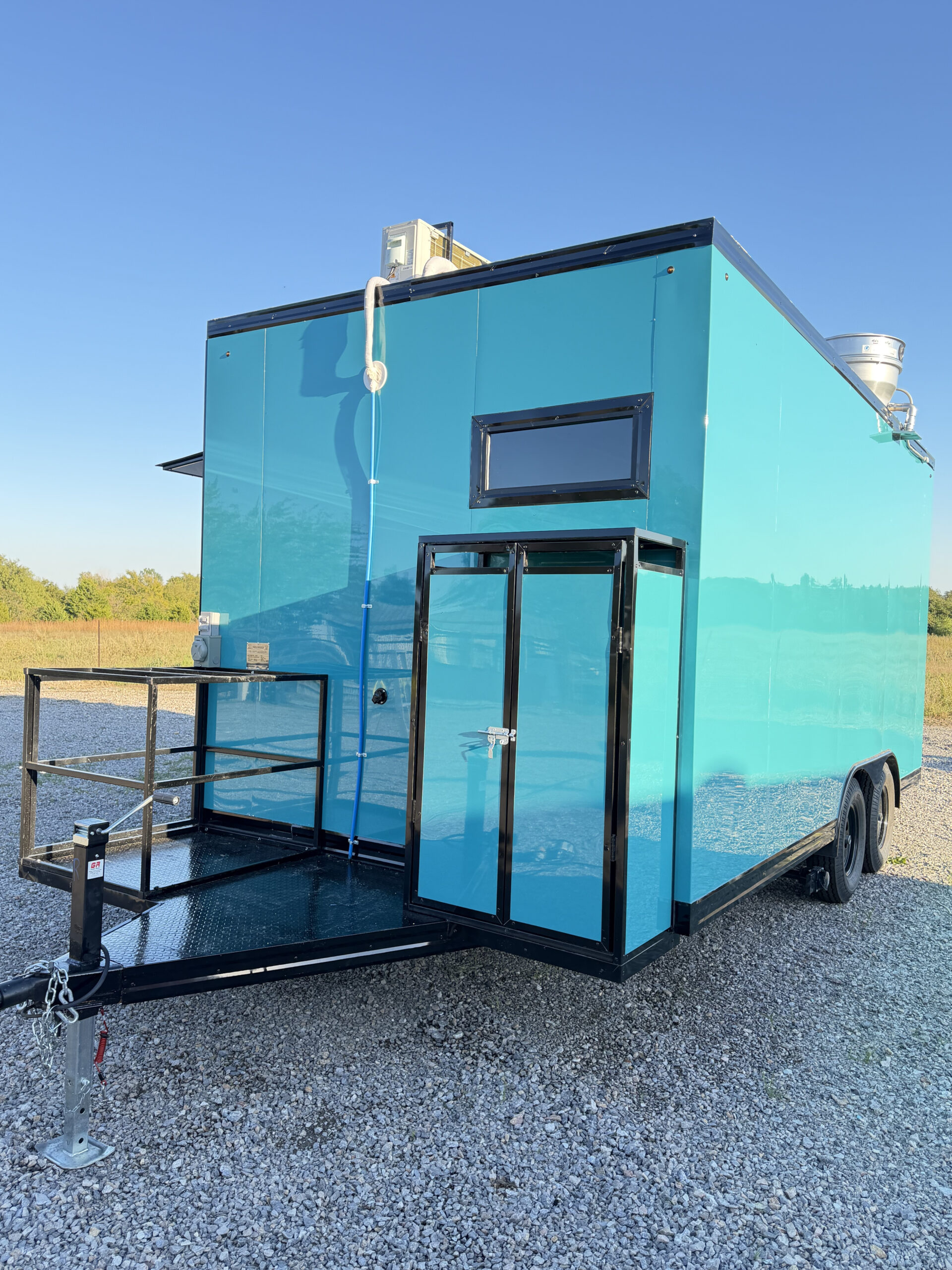 Turquoise 8x16 Food Trailer - Image 10