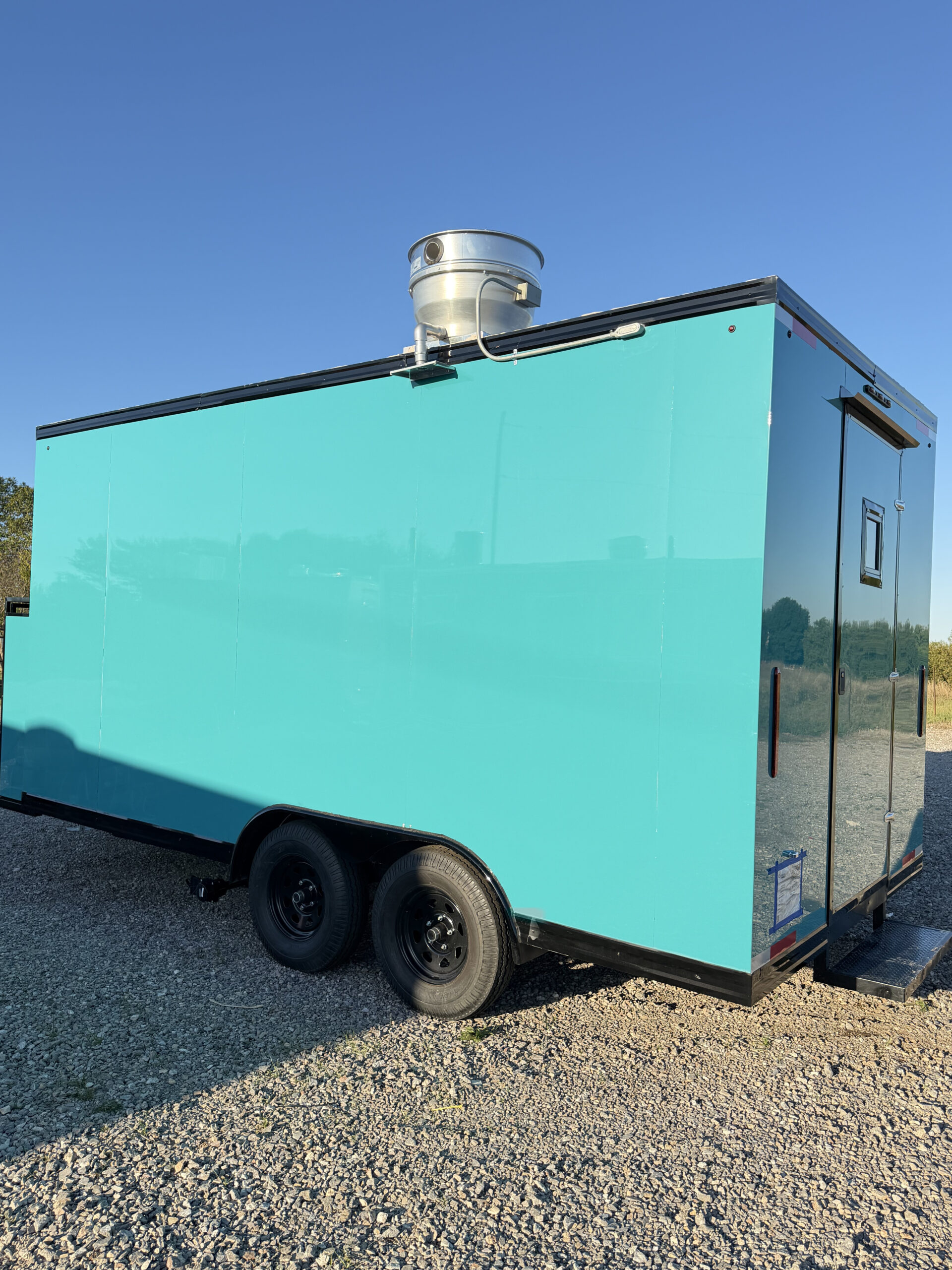 Turquoise 8x16 Food Trailer - Image 6