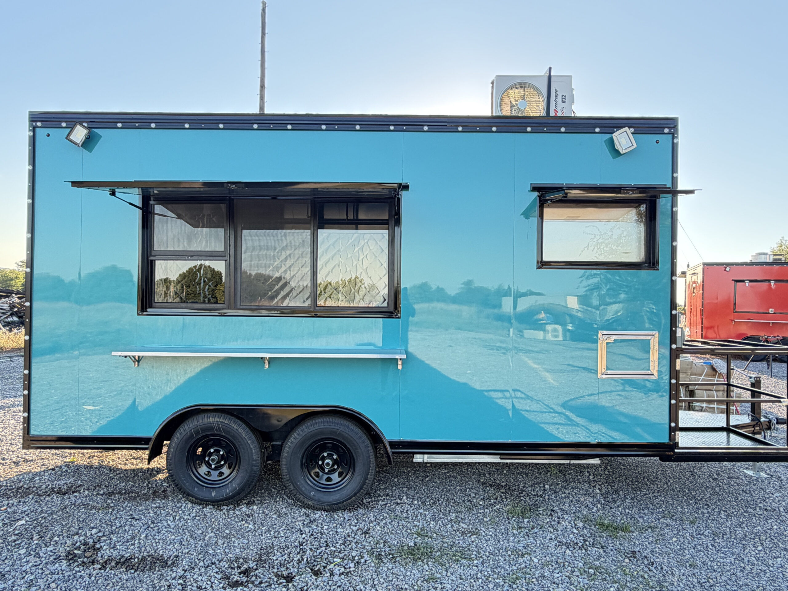 Turquoise 8x16 Food Trailer - Image 2