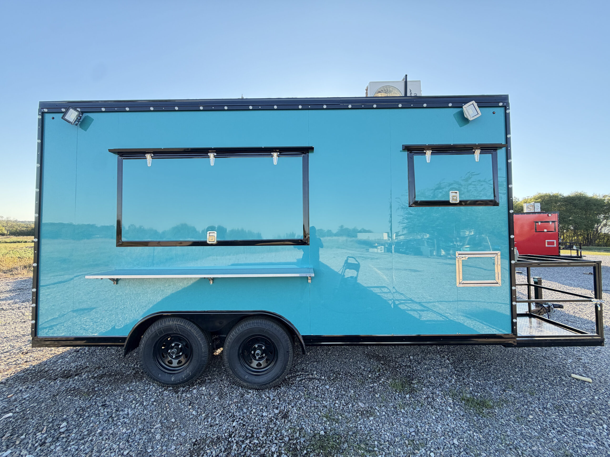 Turquoise 8x16 Food Trailer - Image 8