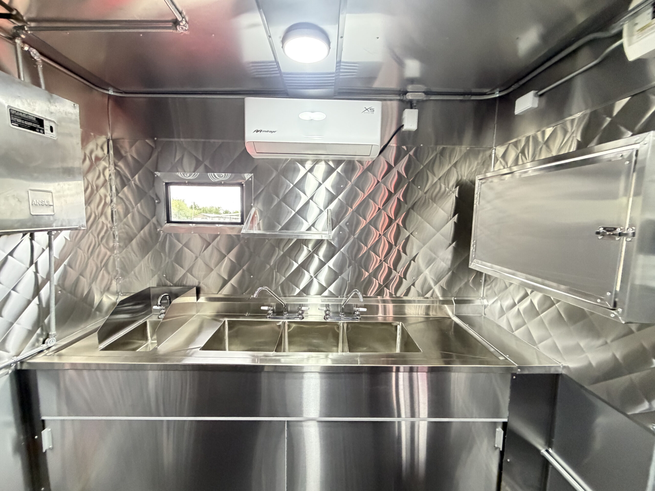 Turquoise 8x16 Food Trailer - Image 17